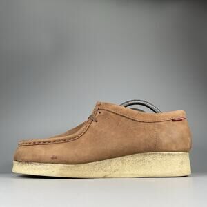 Clarks Wallabee Men's Size 9.5 M Brown Leather Lace Up Ankle Chukka Boots Casual